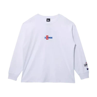 New Era SS22 White Crewneck Sweatshirt Unisex with Minimal Letter Print 13134291
