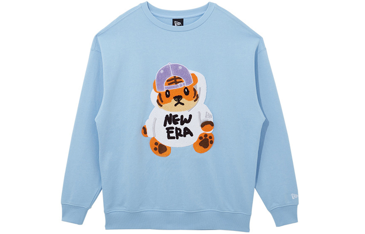 New Era SS22 Year of the Tiger Embroidered Cartoon Crewneck Sweatshirt Unisex 13038797
