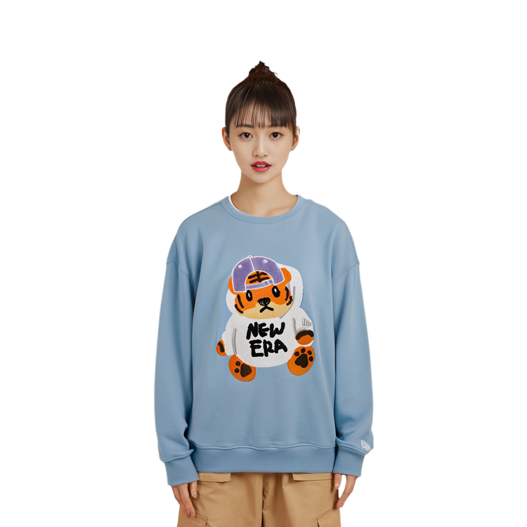 Details for New Era SS22 Year of the Tiger Embroidered Cartoon Crewneck Sweatshirt Unisex 13038797