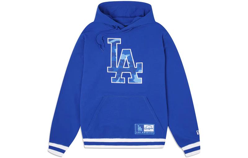 New Era SS23 Blue Camo Embroidered Patch Hoodie Unisex 60297867