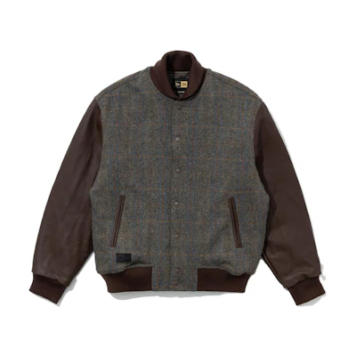 New Era SS23 Brown Colorblock Striped Relaxed Fit Jacket Unisex 13781196