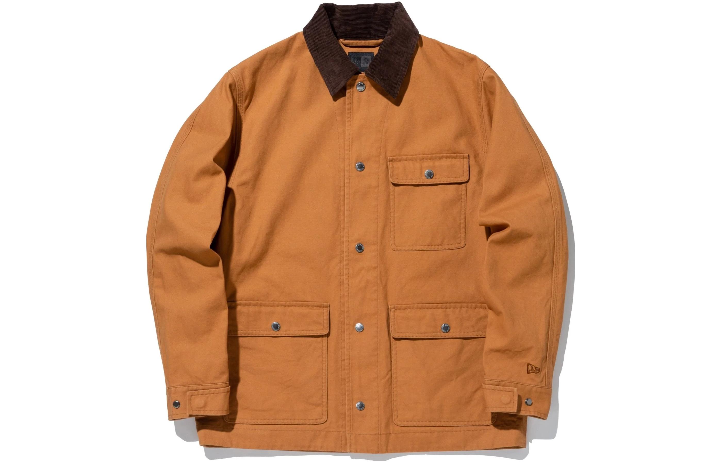 New Era SS23 Caramel Colorblock Button-Up Long-Sleeve Jacket 13357267