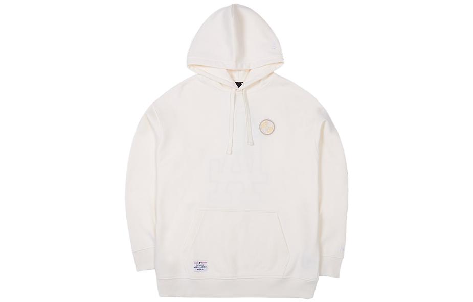 Lookbook New Era SS23 Collegiate NY Logo Pullover Hoodie Unisex - Ivory White 13558600