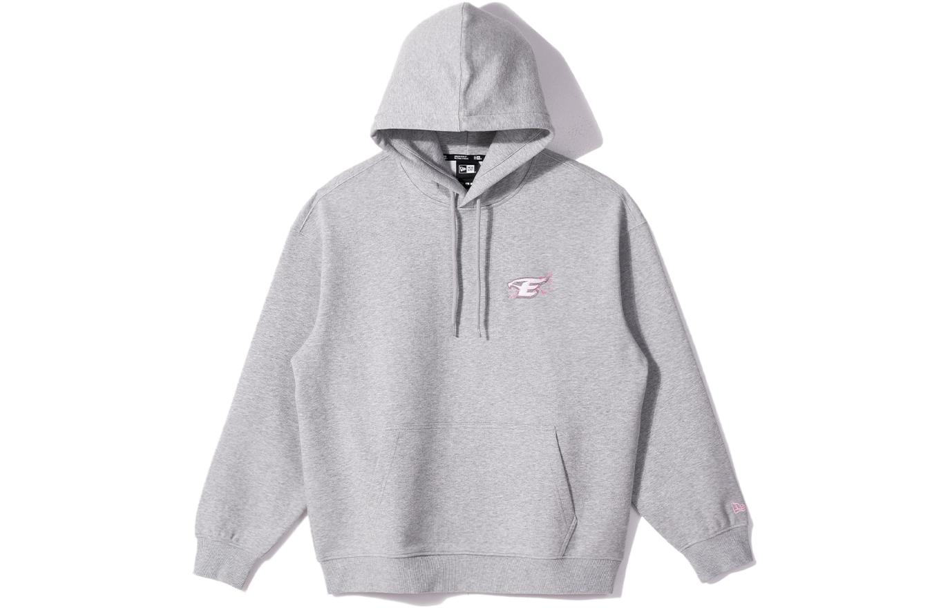 New Era SS23 Letter Embroidery Sweatshirt Unisex Light Grey 13741404