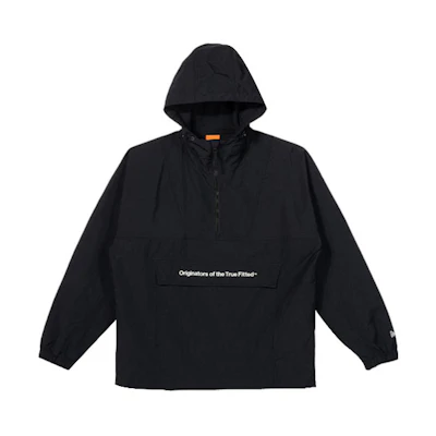 New Era SS23 Letter Logo Embroidered Hoodie Jacket Unisex Black 13570085