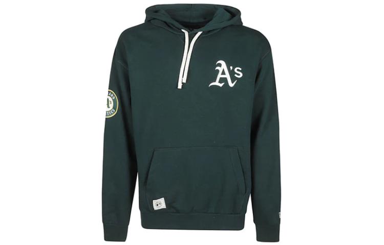 New Era SS23 Logo Patch Drawstring Hoodie Green 60332231
