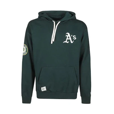 New Era SS23 Logo Patch Drawstring Hoodie Green 60332231