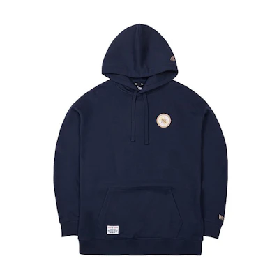 New Era SS23 Logo Print Navy Hoodie Unisex Pullover Loose Fit 13558599