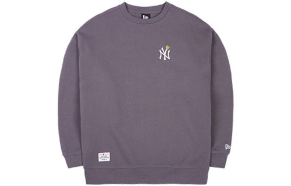 New Era SS23 Logo Printed Pullover Sweatshirt Unisex Dark Gray 13558609