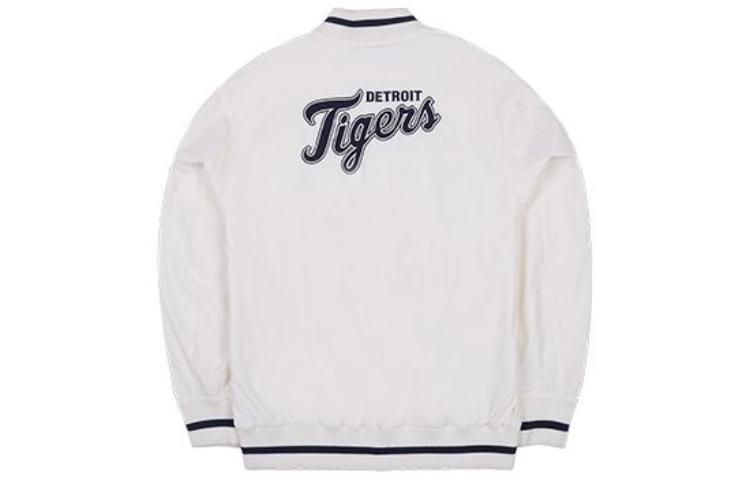 Lookbook New Era SS23 MLB 底特律老虎標誌補丁男女寬鬆象牙色夾克 13559746