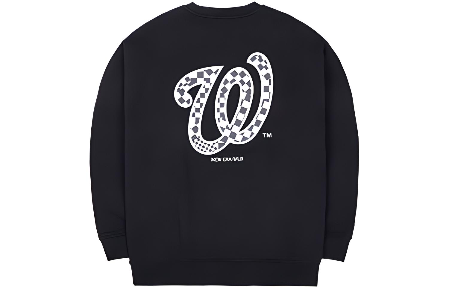 New Era SS23 MLB Logo Graphic Crewneck Pullover Sweatshirt Unisex Black 13558608