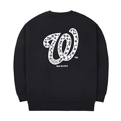 New Era SS23 MLB Logo Graphic Crewneck Pullover Sweatshirt Unisex Black 13558608