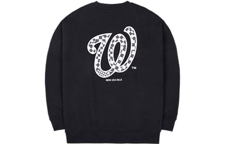 Order New Era SS23 MLB Logo Graphic Crewneck Pullover Sweatshirt Unisex Black 13558608