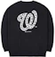 Order New Era SS23 MLB Logo Graphic Crewneck Pullover Sweatshirt Unisex Black 13558608