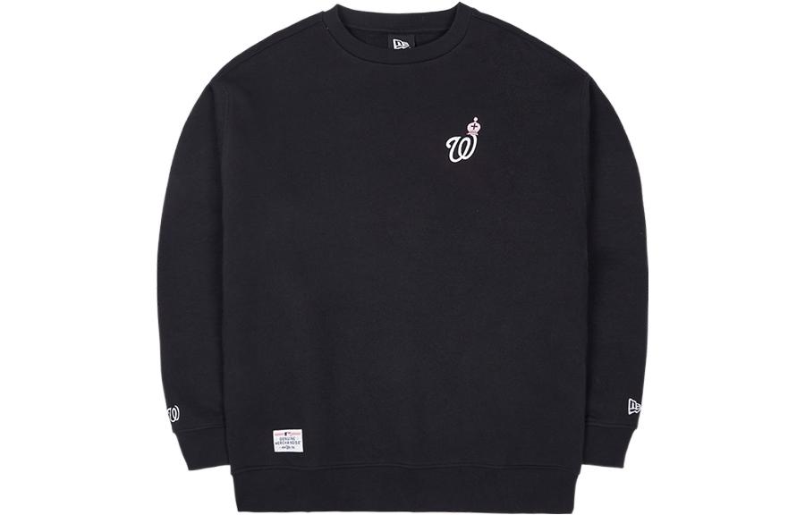 Lookbook New Era SS23 MLB Logo Graphic Crewneck Pullover Sweatshirt Unisex Black 13558608
