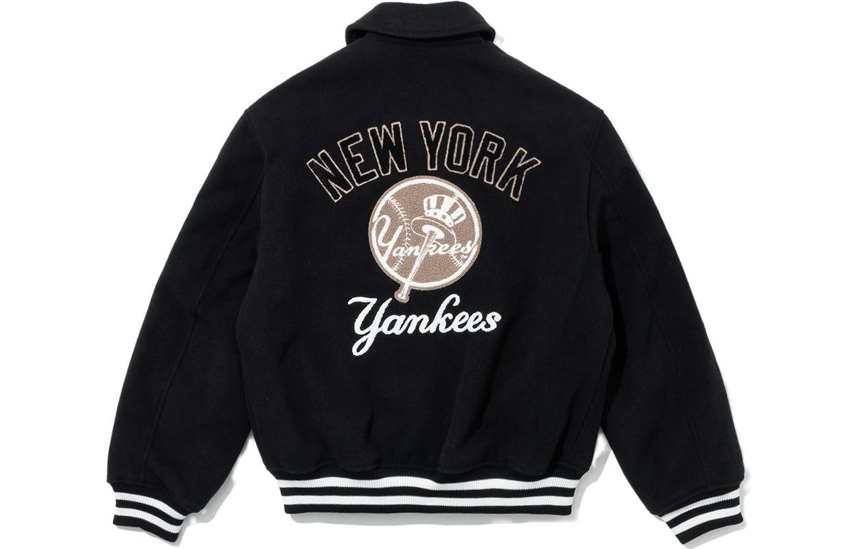 Lookbook New Era SS23 MLB 洋基隊卡通動物字母黑色寬鬆Polo外套 男女適用 13944733