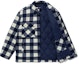 Shop 뉴에라 SS23 네이비 체크 루즈핏 버튼업 재킷 유니섹스. 13781087