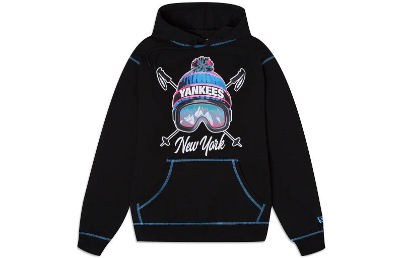 New Era SS23 Screen-Printed Team Logo Hoodie Unisex Black 60348135