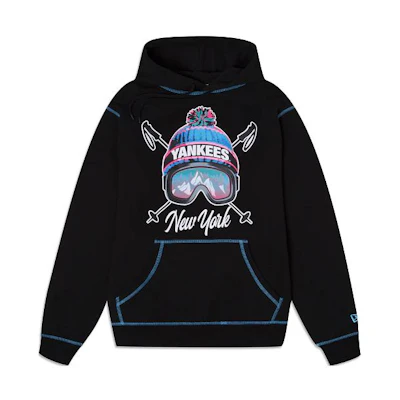 New Era SS23 Screen-Printed Team Logo Hoodie Unisex Black 60348135