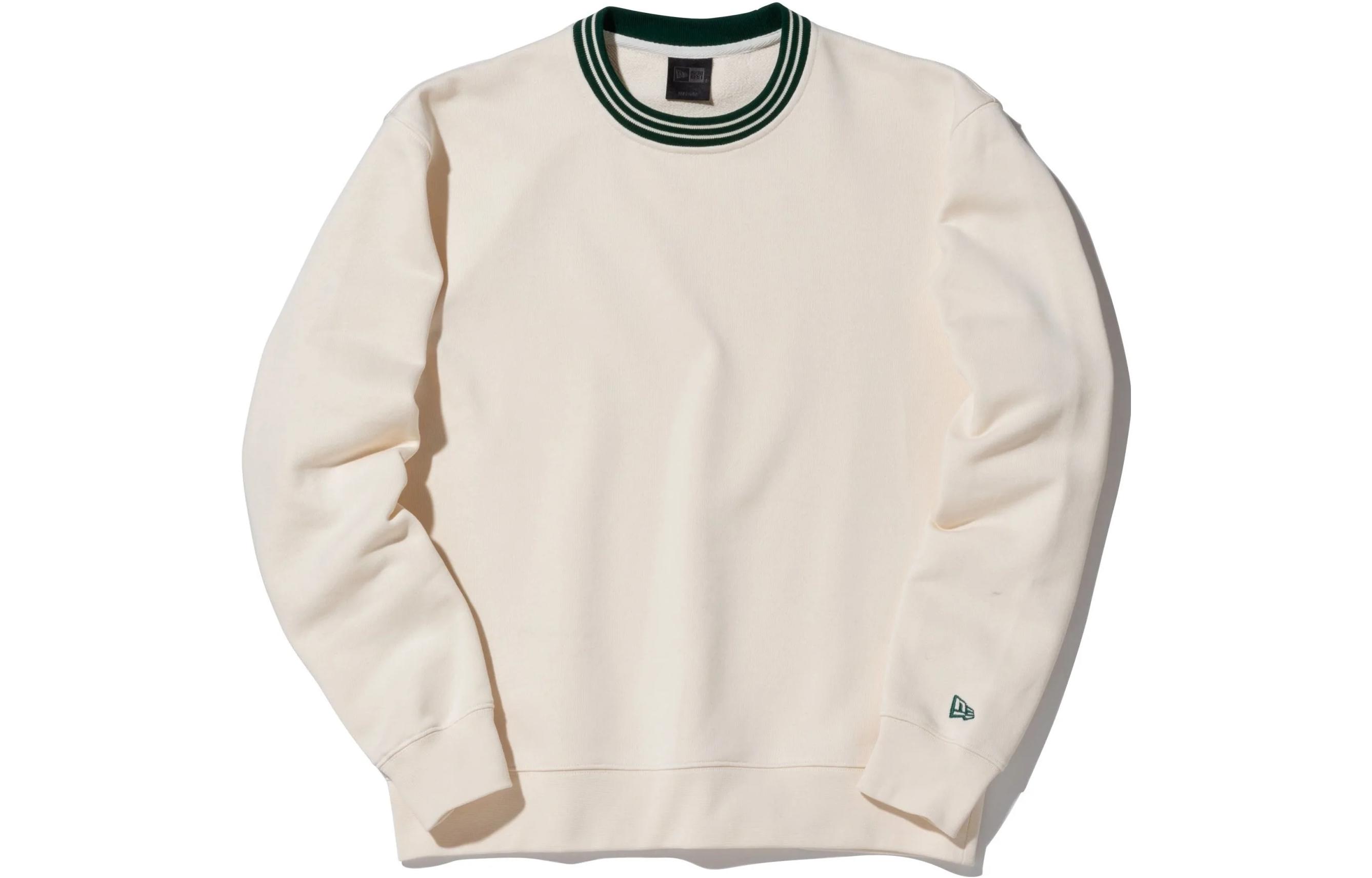 New Era SS23 Stripe Pullover Crewneck Sweatshirt White - Unisex Black Label Series 13516362