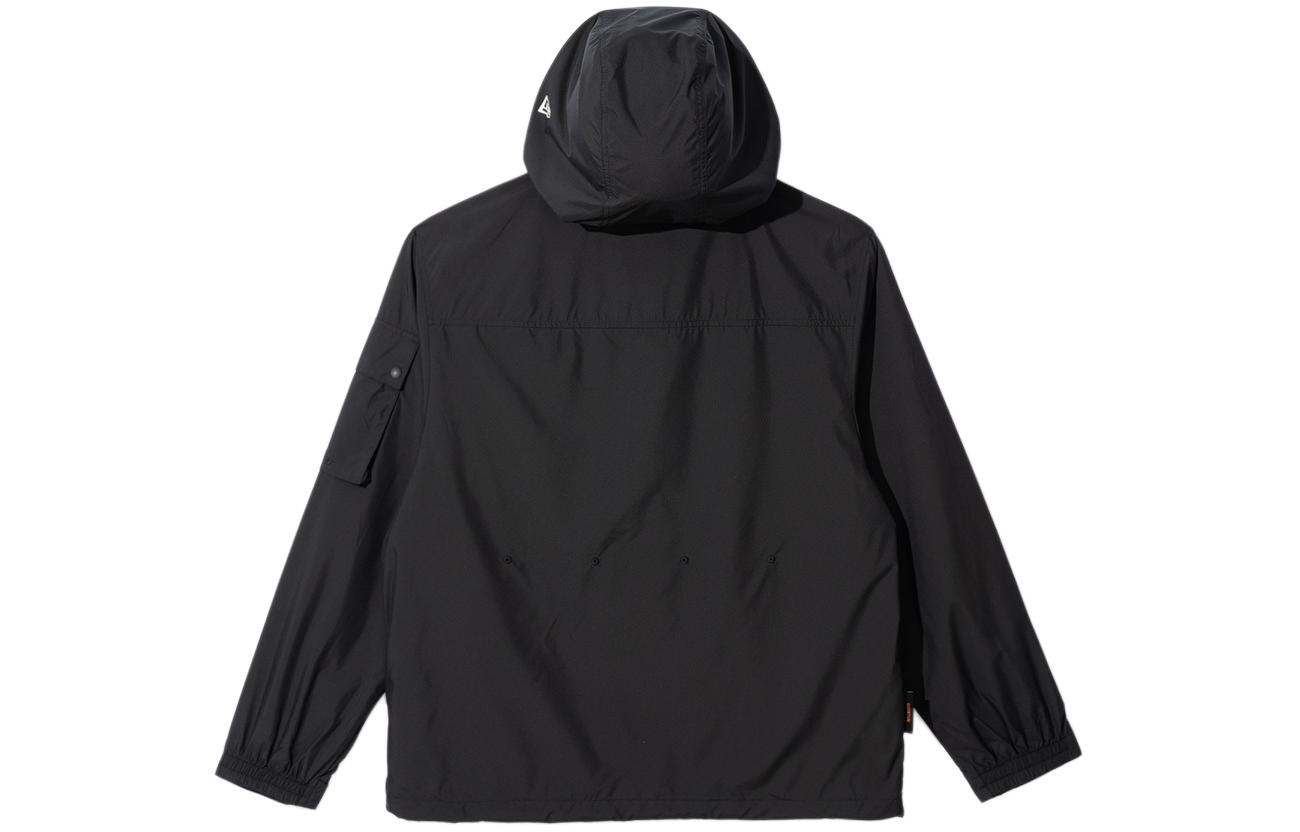 Lookbook New Era SS24 黑色字母刺繡連帽長袖外套 14179037