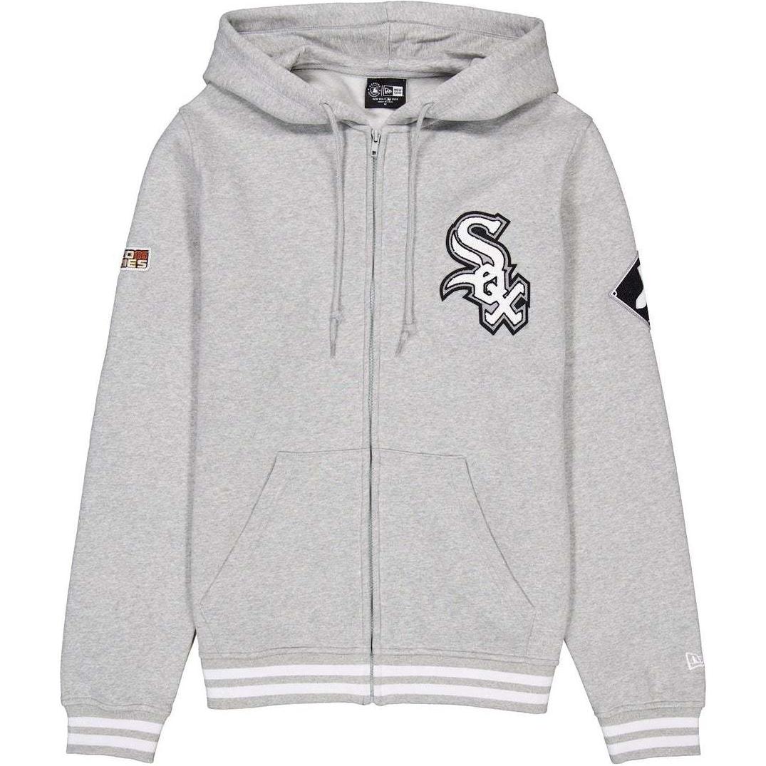 New Era SS24 Chicago White Sox Logo Zip Hoodie Unisex Gray 60496737