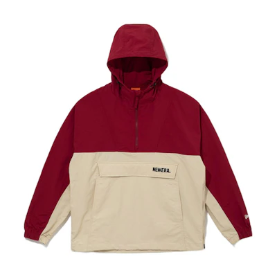 New Era SS24 Color-Block Half-Zip Hoodie Jacket Red - 14179061