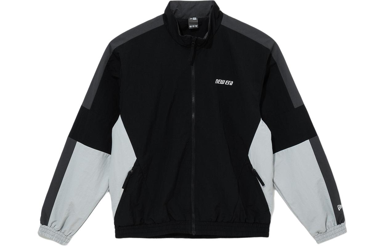 New Era SS24 Colorblock Logo Zip-Up Jacket Black () 14179132