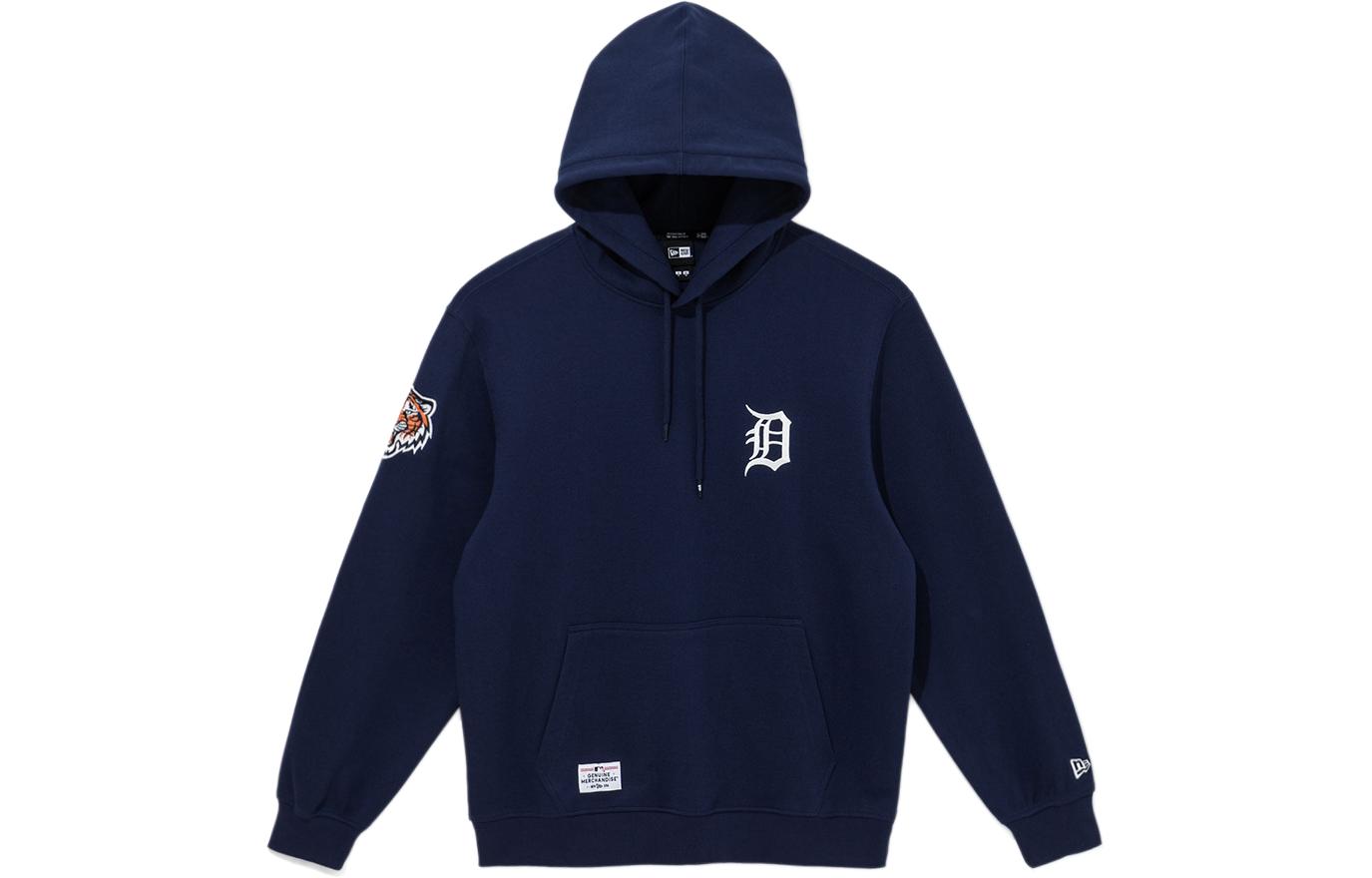 New Era SS24 Detroit Tigers Logo Hoodie Navy Blue Pullover Sweatshirt 14179209