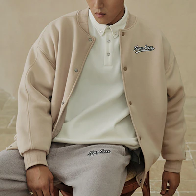 New Era SS24 刺繡寬鬆版長袖外套 男女同款 卡其色 14187380 Purchase New Era SS24 刺繡寬鬆版長袖外套 男女同款 卡其色 14187380