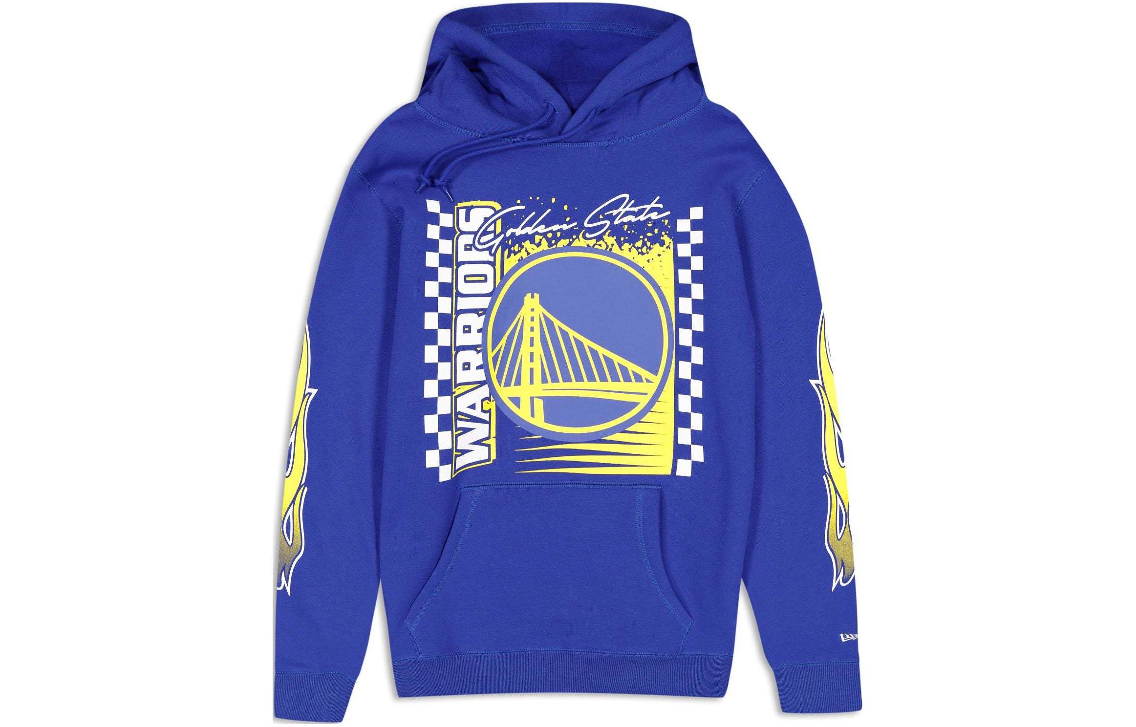 New Era SS24 Golden State Warriors Logo Hoodie Unisex Blue 60491850