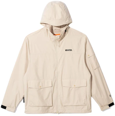 New Era SS24 象牙色字母刺繡長袖連帽外套 14179036 Buy New Era SS24 象牙色字母刺繡長袖連帽外套 14179036