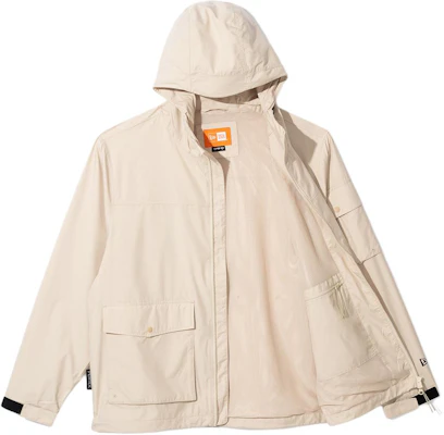 New Era SS24 象牙色字母刺繡長袖連帽外套 14179036 Shop New Era SS24 象牙色字母刺繡長袖連帽外套 14179036