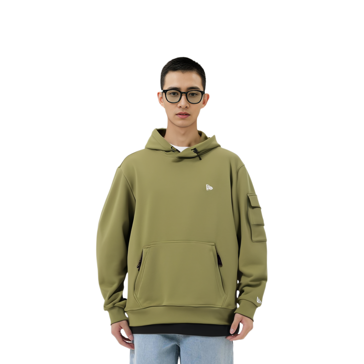 New Era SS24 Logo Pocket Hoodie Long Sleeve Grass Green 14179032 圖 4