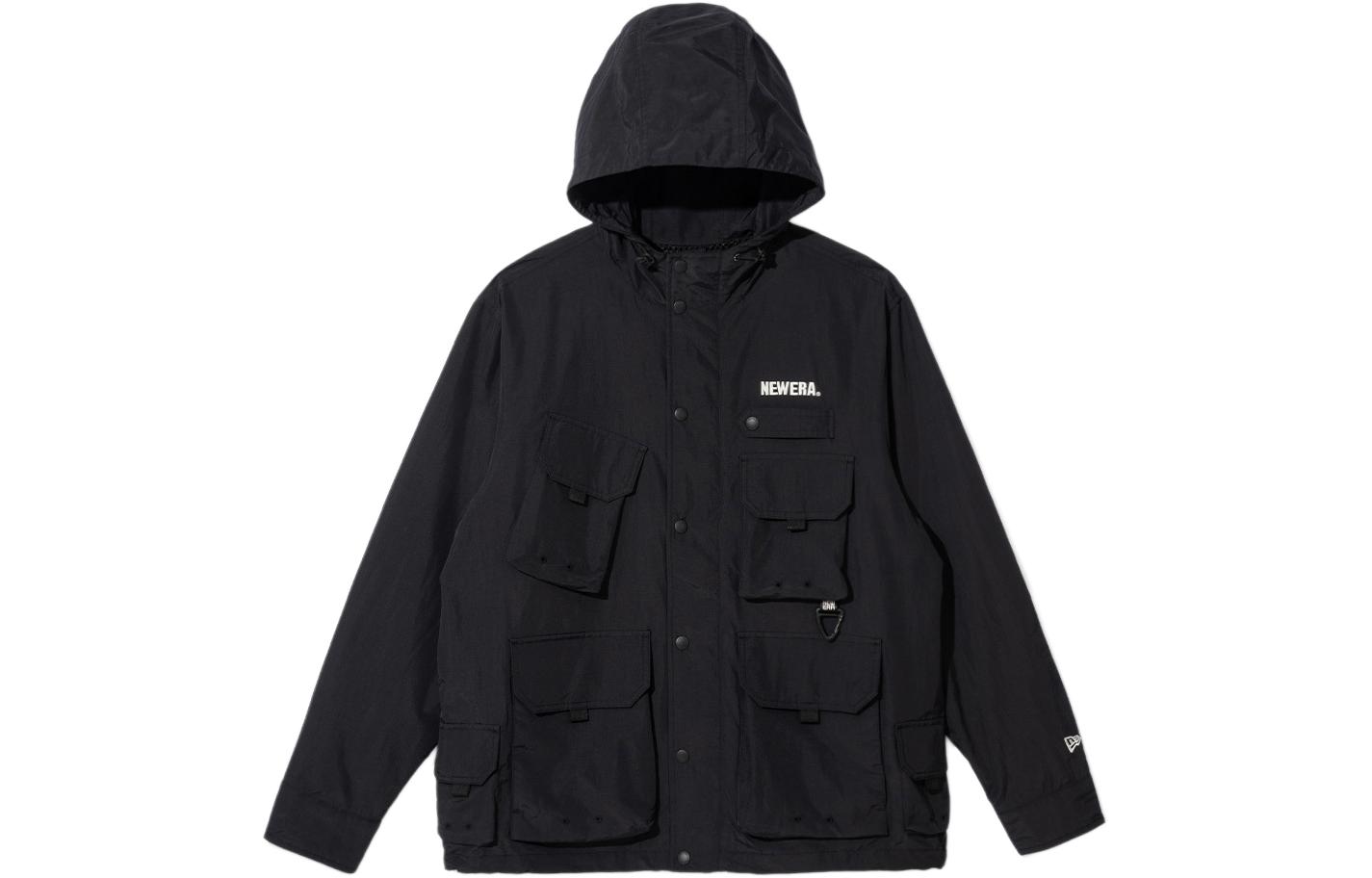 New Era SS24 Logo Zip Hoodie Jacket Black 14179052