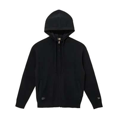 New Era SS24 Logo Zip Hoodie Unisex Black 14179088
