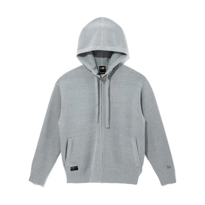 New Era SS24 Logo Zip Hoodie Unisex Gray 14179086