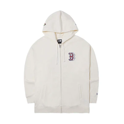 New Era SS24 MLB Boston Red Sox Hoodie Ivory White Unisex Cartoon Embroidery 14187450