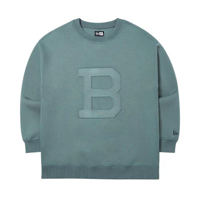 New Era SS24 MLB Brooklyn Dodgers Embroidered Crewneck Sweatshirt Green Mens 14187466