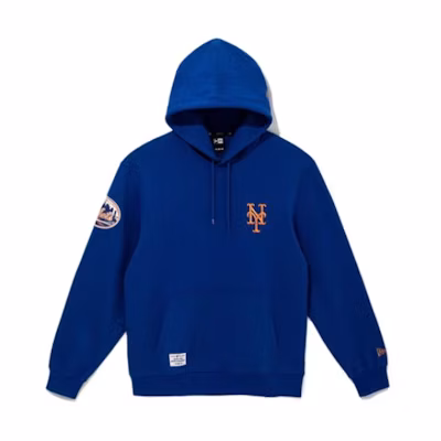 New Era SS24 MLB New York Mets Logo Embroidered Hoodie Blue 14179207