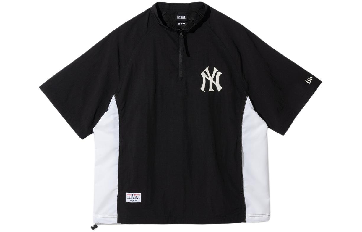 New Era SS24 MLB New York Yankees Adjustable Hem Half-Zip Jacket Black 14179184