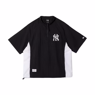 New Era SS24 MLB New York Yankees Adjustable Hem Half-Zip Jacket Black 14179184