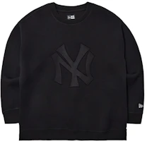 Order New Era SS24 MLB 紐約洋基刺繡黑色男女款圓領長袖上衣 14187465