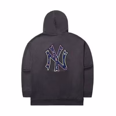 New Era SS24 MLB New York Yankees Embroidered Hoodie Unisex Dark Gray 14112300