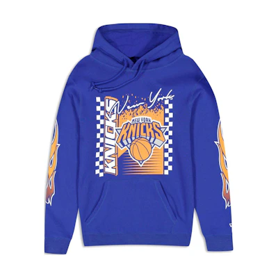 New Era SS24 New York Knicks Logo Basketball Hoodie Unisex Blue 60491853