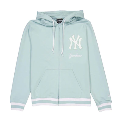 New Era SS24 New York Yankees Logo Hoodie Zip Jacket Unisex Light Blue 60504152