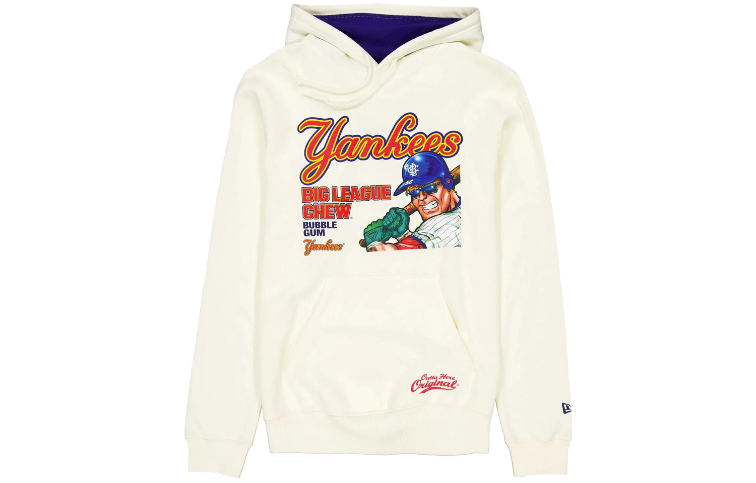 New Era SS24 NY Yankees Hoodie Kangaroo Pocket Graphic Unisex Off-White 60505884