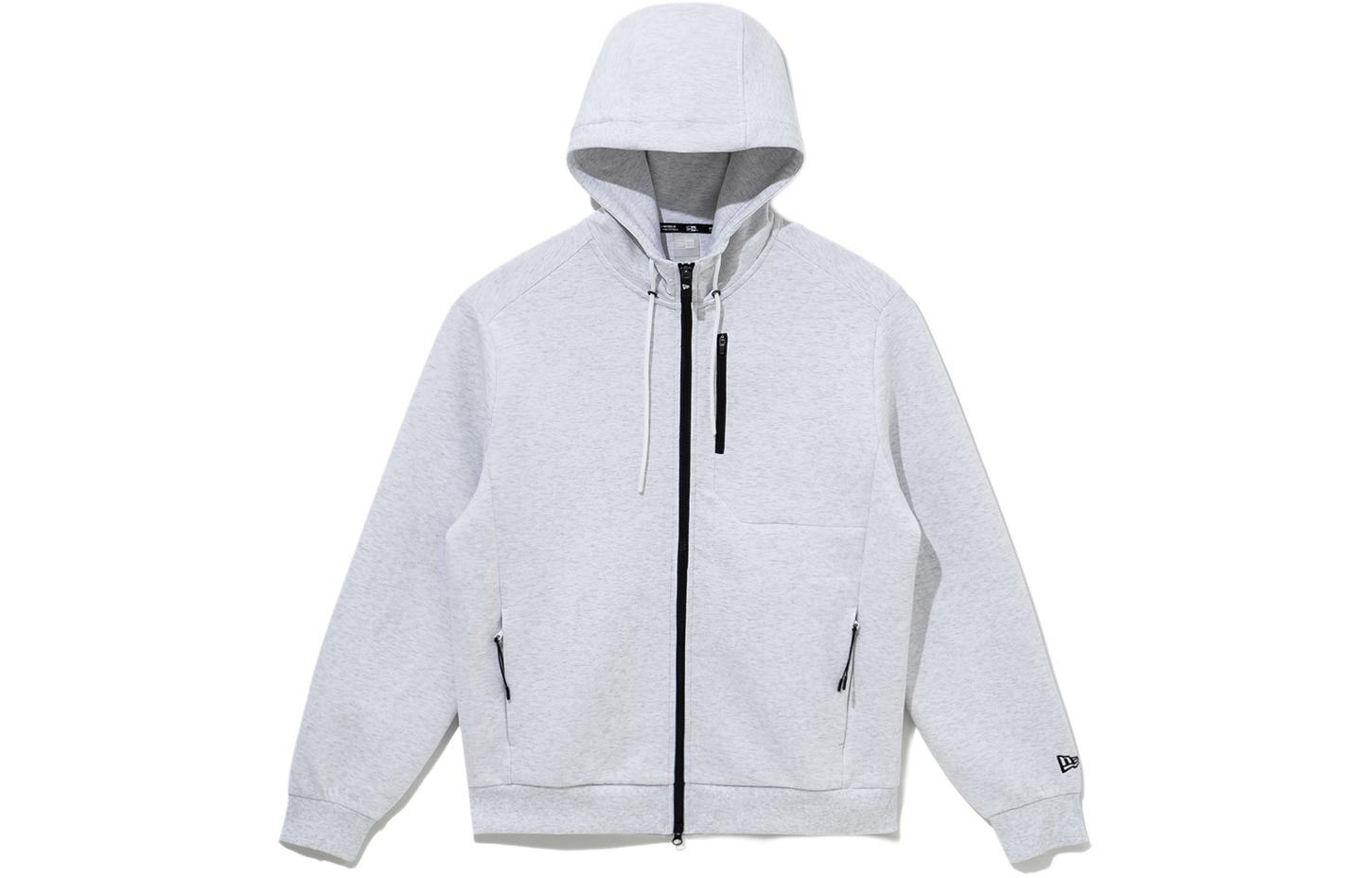 New Era SS24 Plain Knit Zip Hoodie Gray 14179121