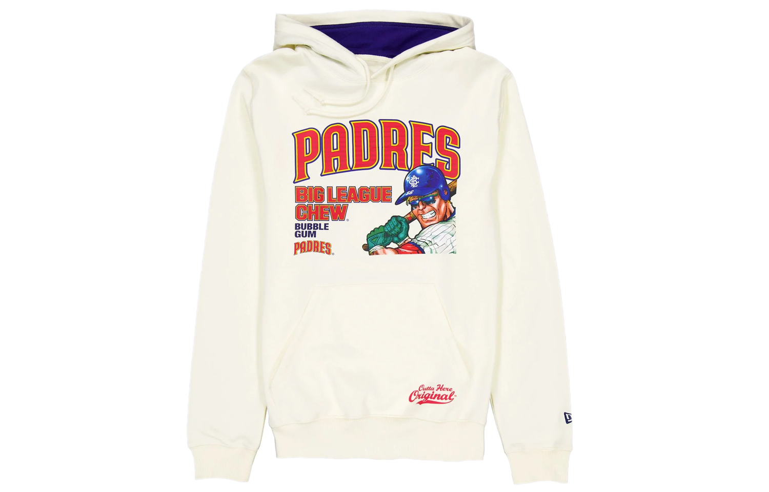 New Era SS24 San Diego Padres Cartoon Logo Hoodie Unisex Off-White 60505879
