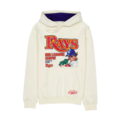 New Era SS24 Tampa Bay Rays Kangaroo Pocket Hoodie Beige Unisex 60505876